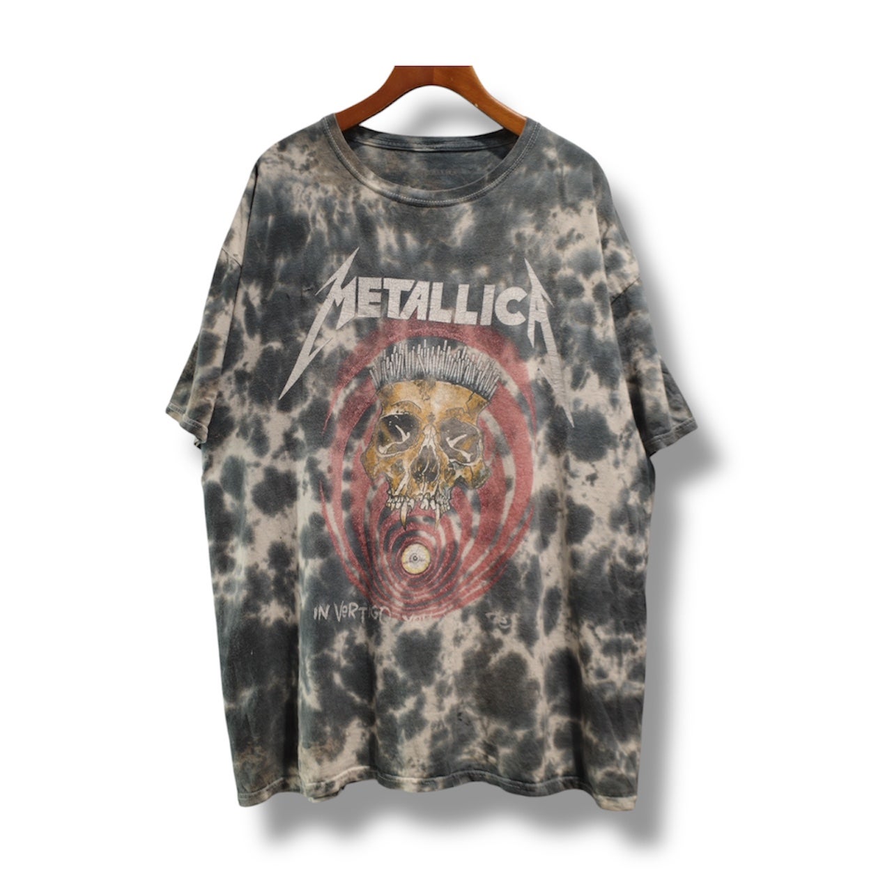春夏新作 US古着 METALLICA メタリカ タイダイ染め L ヘヴィメタル バンド トップス