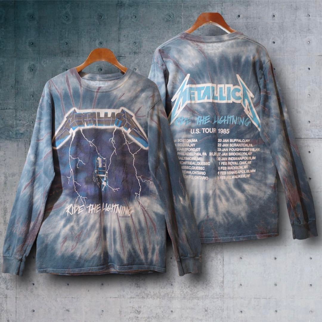 US 古着 メタリカ METALLICA 長袖 バンド Tシャツ ロンT S M タイダイ 