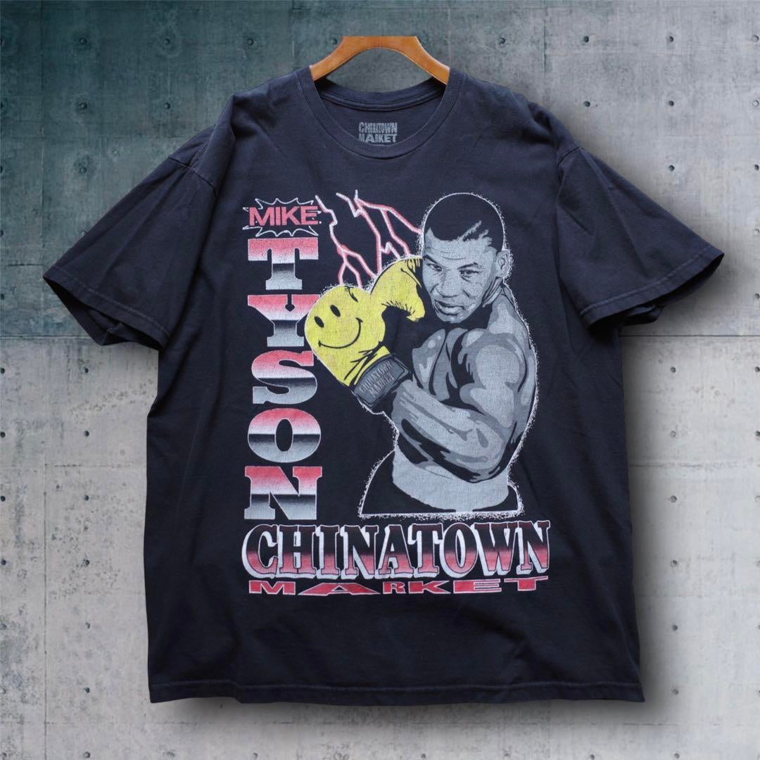 US 古着 マイク タイソン Tシャツ XL チャイナ タウン マーケット 