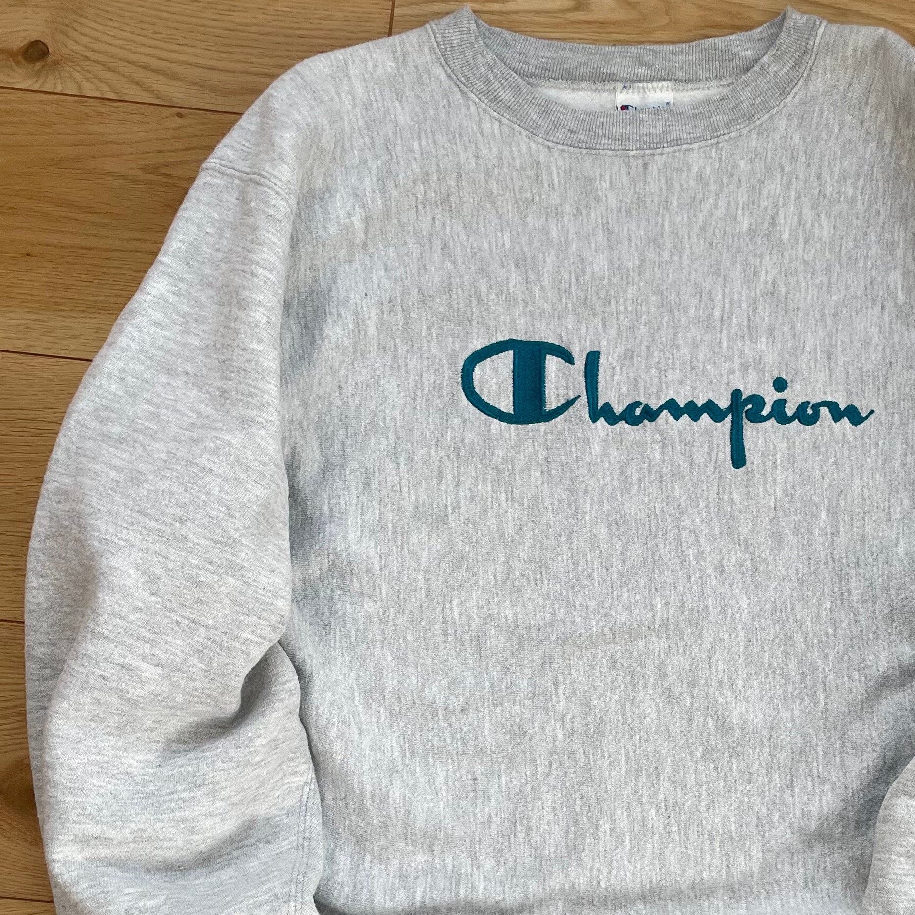 専用　Champion Reverse Weave 90s 刺繍タグ USA製 90s Champion Reverse Weave Sweatshirt 灰 L 刺繍タグ